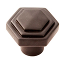 A1535 CHBRZ - Geometric - 1.25" Cabinet Knob - Chocolate Bronze