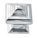 A1520 PC - Geometric - 1.25" Cabinet Knob - Polished Chrome