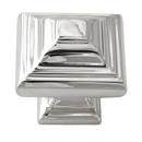 A1525 PN - Geometric - 1.25" Cabinet Knob - Polished Nickel
