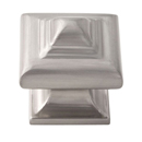 A1520 SN - Geometric - 1.25" Cabinet Knob - Satin Nickel