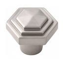 A1535 SN - Geometric - 1.25" Cabinet Knob - Satin Nickel