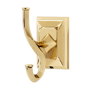 A7999 PA - Geometric - Robe Hook - Polished Antique