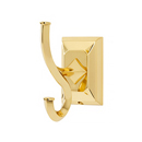 A7999 PB/NL - Geometric - Robe Hook - Unlacquered Brass