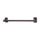 A7920-12 CHBRZ - Geometric - 12" Towel Bar - Chocolate Bronze