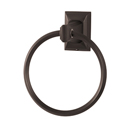 A7940 CHBRZ - Geometric - Towel Ring - Chocolate Bronze