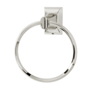 A7940 PN - Geometric - Towel Ring - Polished Nickel