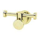 A8786 PB/NL - Infinity - Double Robe Hook - Unlacquered Brass