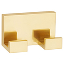 A6484 PB - Linear - Double Robe Hook - Polished Brass