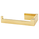 A6466L PB/NL - Linear - Left Hand Tissue Holder - Unlacquered Brass