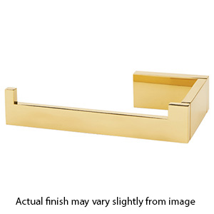 A6466L PB/NL - Linear - Left Hand Tissue Holder - Unlacquered Brass