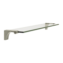 A6850-18 - Luna - 18" Glass Shelf - Satin Nickel