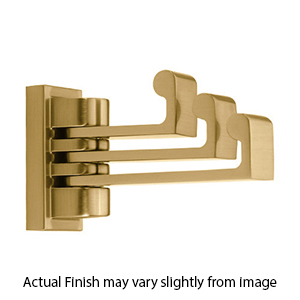 A6885 - Luna - Swivel Robe Hook - Satin Brass