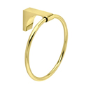 A6840 - Luna - Towel Ring - Polished Brass