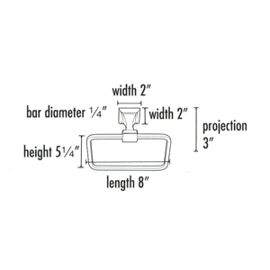 A7440 PN - Manhattan - Towel Ring - Polished Nickel