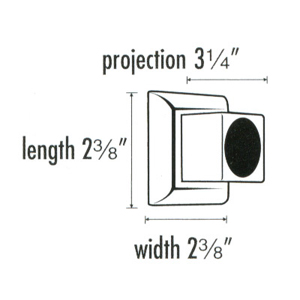 Manhattan Shower Rod Brackets