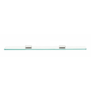 A7450-18 PN - Manhattan - 18" Glass Shelf - Polished Nickel