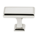 A310-58 PN - Manhattan - 1 5/8" Rectangular Knob - Polished Nickel