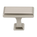 A310-58 SN - Manhattan - 1 5/8" Rectangular Knob - Satin Nickel