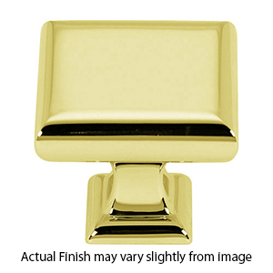 A310-45 PB/NL - Manhattan - 1.75" Square Knob - Unlacquered Brass