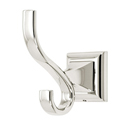 A7499 PN - Manhattan - Double Robe Hook - Polished Nickel