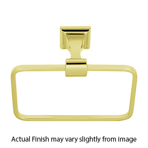 A7440 PB/NL - Manhattan - Towel Ring - Unlacquered Brass