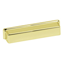 A952 PB/NL - Millennium - 5" Cup Pull - Unlacquered Brass