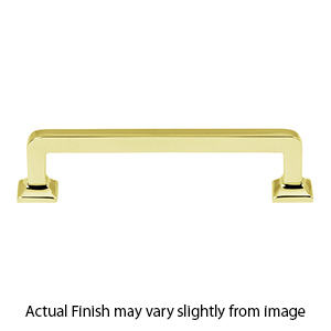 A950-35 PB/NL - Millennium - 3.5" Square Pull - Unlacquered Brass