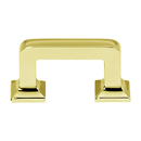 A950 PB - Millennium - 1.5" Square Pull - Polished Brass