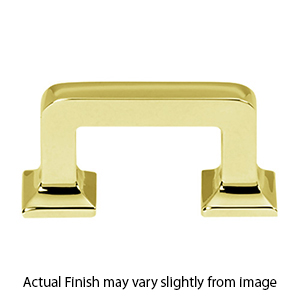 A950 PB/NL - Millennium - 1.5" Square Pull - Unlacquered Brass