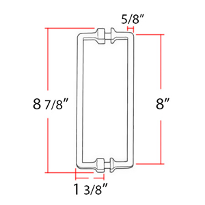 G950 - Millennium - Back-to-Back Shower Door Pull