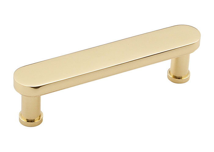 A717 4 Moderne 4 Cabinet Pull Unlacquered Brass