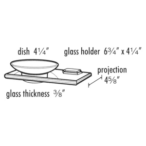 A7730 PB/NL - Nicole - Soap Dish & Holder - Unlacquered Brass