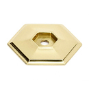 A425 PB/NL - Nicole - Backplate for 1.25" Knob - Unlacquered Brass