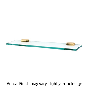 A7750-24 PB/NL - Nicole - 24" Glass Shelf - Unlacquered Brass