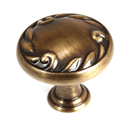 A3650-14 AE - Ornate Collection - 1.25" Cabinet Knob - Antique English