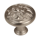 A3651-14 SN - Ornate Collection - 1.25" Cabinet Knob - Satin Nickel