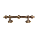 A6929-4 AE - Ornate Collection - 4" Cabinet Pull - Antique English