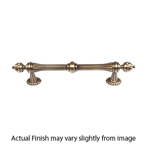 A6929-6 AE - Ornate Collection - 6" Cabinet Pull - Antique English