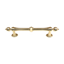 A6929-6 PB - Ornate Collection - 6" Cabinet Pull - Polished Brass