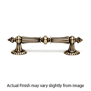 A7529 AE - Ornate Collection - 4 5/8" Cabinet Pull - Antique English