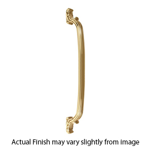 D3650-12 PB - Ornate Collection - 12" Appliance Pull - Polished Brass