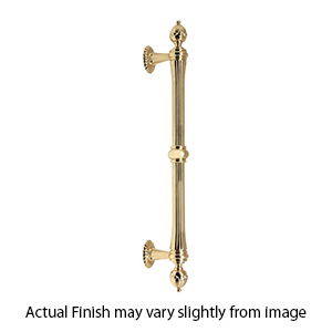 D6929-8 PB - Ornate Collection - 8" Appliance Pull - Polished Brass