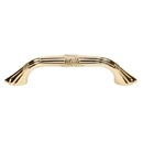 A881-3 - Ribbon & Reed - 3" Cabinet Pull - Unlacquered Brass