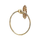 A8540 PA - Ribbon & Reed - Towel Ring - Polished Antique