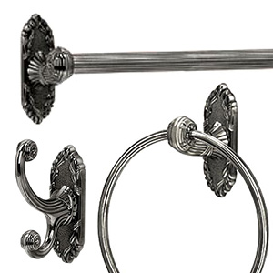 Ribbon & Reed Series - Antique Pewter