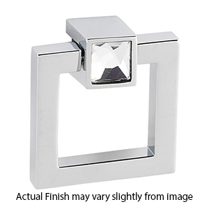 Square Ring Pull - Crystal Contemporary II