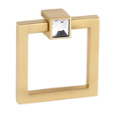 Square Ring Pull - Crystal Contemporary II