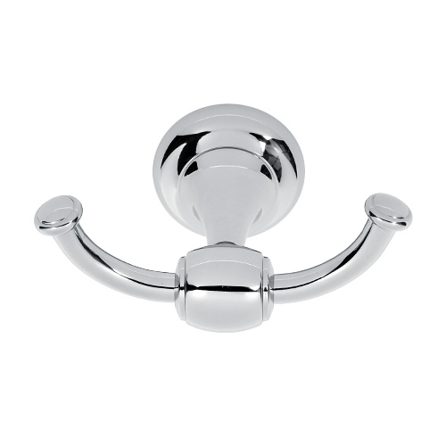 A6684 - Royale - Double Robe Hook - Polished Chrome