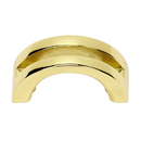 A421 PB/NL - Slit-Top - 1.5" Cabinet Knob/Pull - Unlacquered Brass