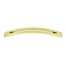 A422-4 PB/NL - Slit-Top - 4" Cabinet Pull - Unlacquered Brass